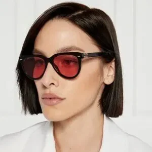 NEW Miu Miu MU12ZS 16K1D0 Black Red Phantos Unisex Sunglasses 0MU 12ZS Sunglasses Miu Miu Black in Plastic - 46733875 main image 2